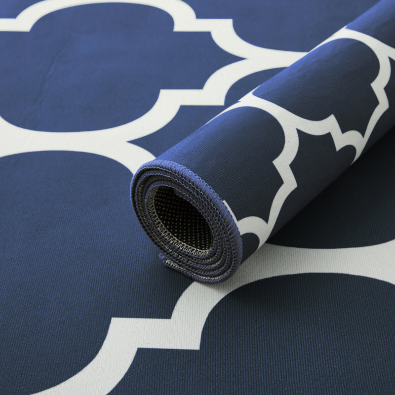 Modern Printed Area Rugs High-Low Pile Floor Carpet, Rectangle 60 x 110 cm