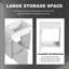Meuble-lavabo flottant 20 po avec lavabo en céramique et portes de rangement