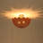 2-Light Rattan Shell-Shape Semi-Flush Mount-1706434854