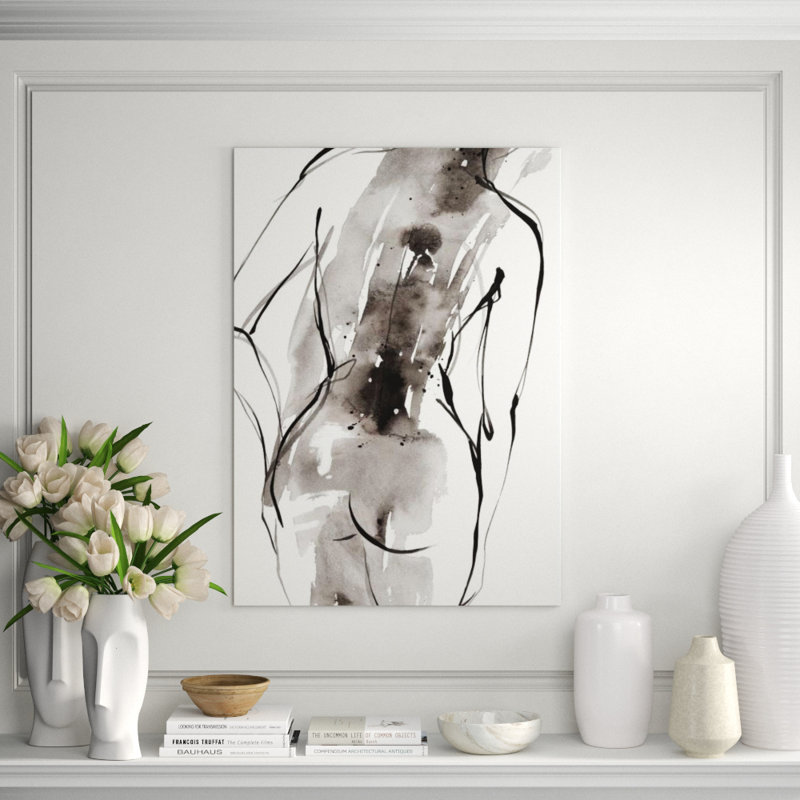 Delicate Motion IV Painting by FORM Design Studio, Image Brush Gel, 34" H x 24" W x 1.5" D
