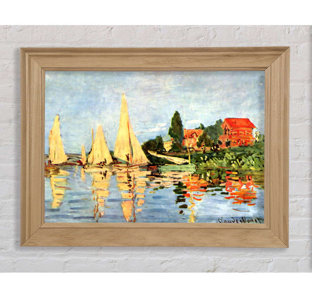 Regatta bei Argenteuil von Monet - Druck