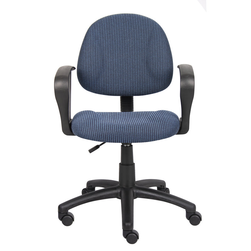 Task Chair, Blue Twill, Loop Arms