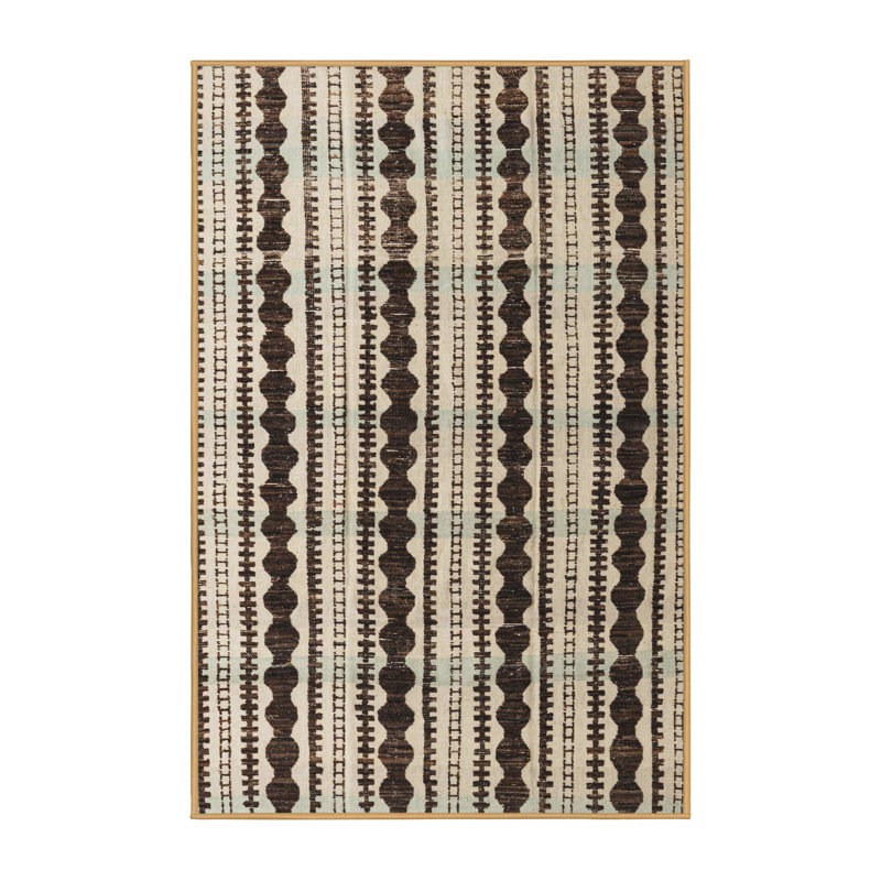 Abstract Indoor Rug, Rectangle 7' x 9'