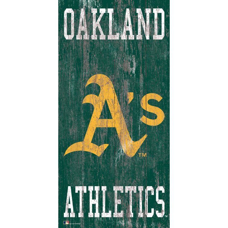Oakland Athletics Wood Sign
