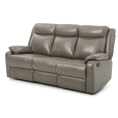 Contemporary Gray Three-Seater Sofa