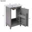 Petit meuble-lavabo moderne 20 po avec lavabo en céramique Sophear-1463439460