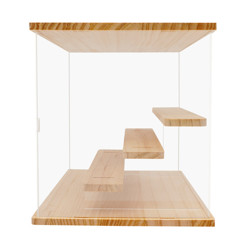 Vitrine transparente, boîte de présentation pour comptoir, boîte transparente à 4 niveaux