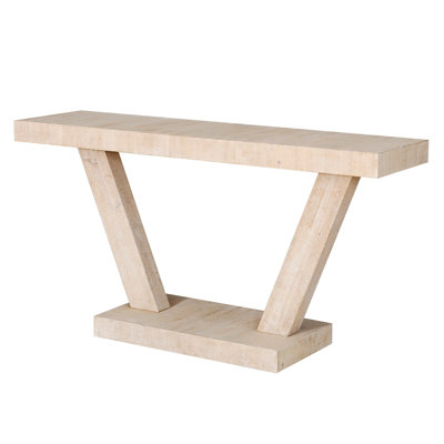 Entryway Table, Farmhouse Narrow Table With Bottom Shelf
