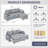 83.5'' Convertible Sleeper Sofa Couch With Pullout Bed-738898337