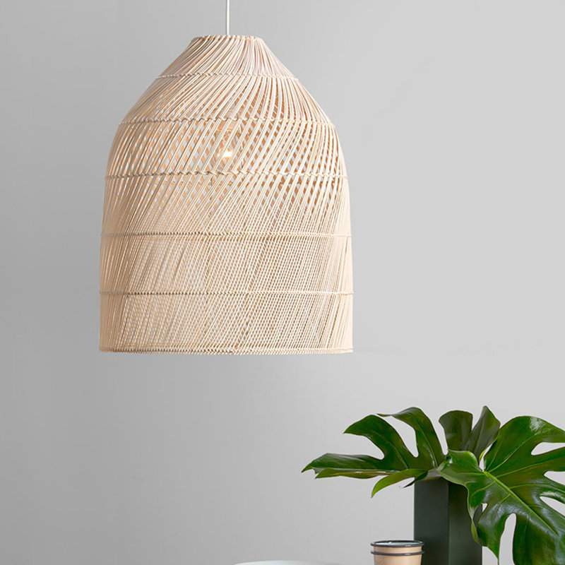 Henryville 1 - Light Natural Dome Pendant