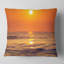 Seascape Sunrise and Glittering Waters Lumbar Pillow-123399713