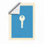 Skeleton Key Minimalist - Framed Print-601010384-601010394