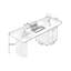 Blanc / brun pierre rectangulaire + bureau en bois massif-1840462214-1840462213