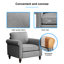 Ensemble de canapé rembourré 3 pièces - Canapé en microfibre moderne, conception peu encombrante pour les appartements et les petits salons-1462451744