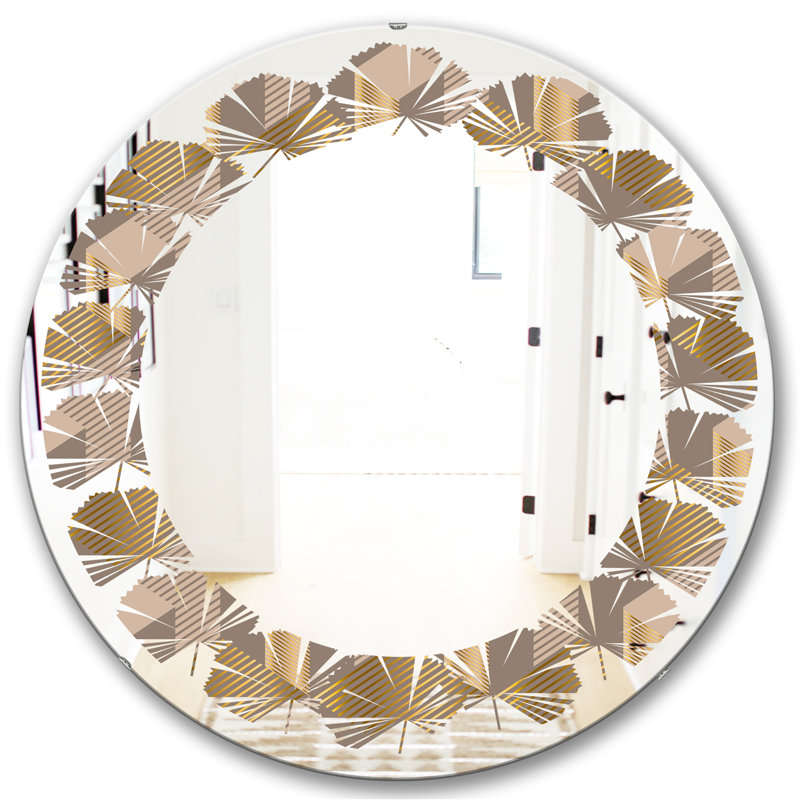 Miroir mural Leaves, H 24 po x l 24 po