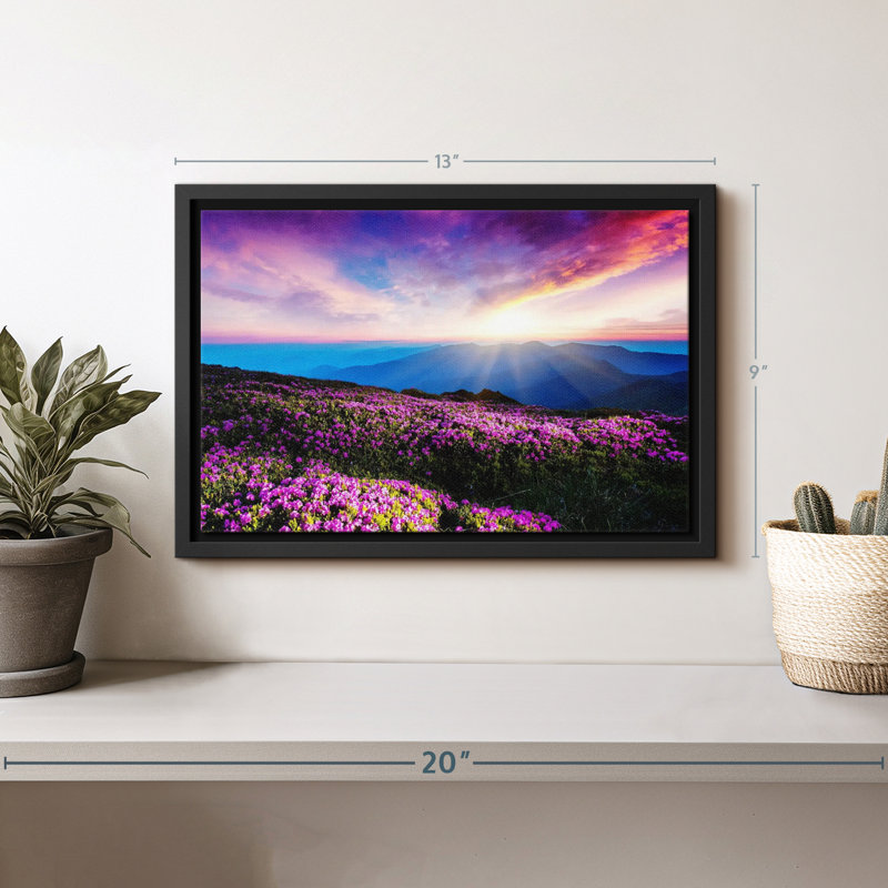 Impression sur toile Mountain Blossoms, H 9 po x l 13 po