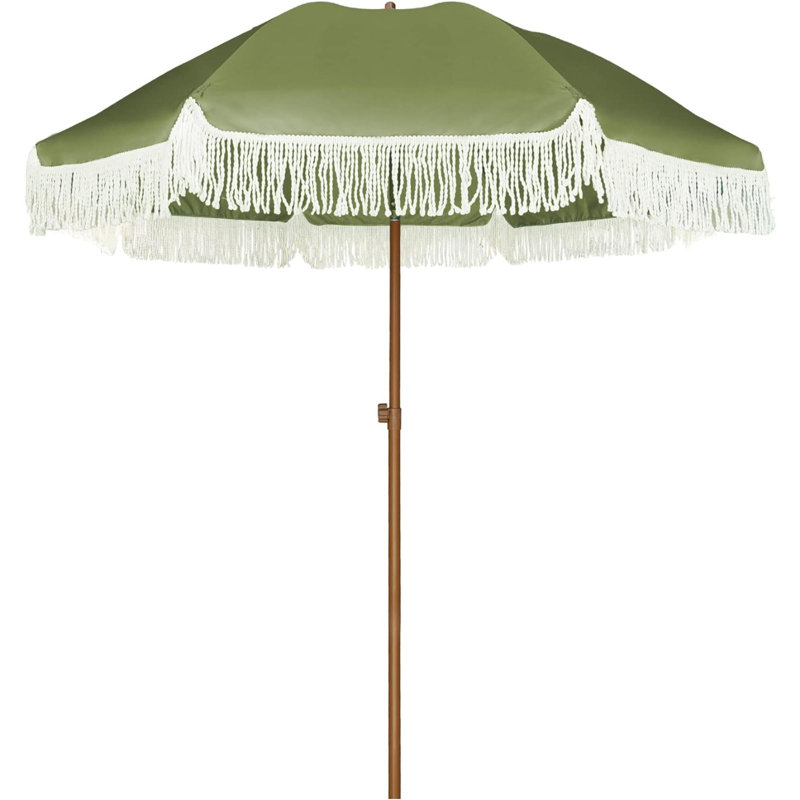 Parasol de plage 6 "avec manivelle Luceille, Vert sauge