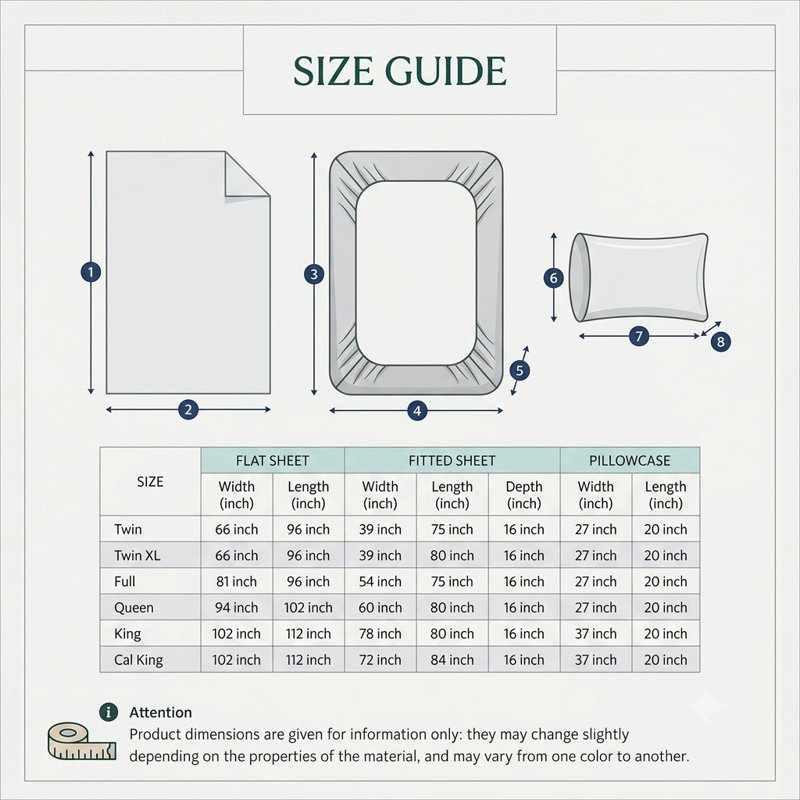 Ensemble de draps en percale de coton Lacose Slice, Ensemble de draps très grand californien avec 2 t, Marine