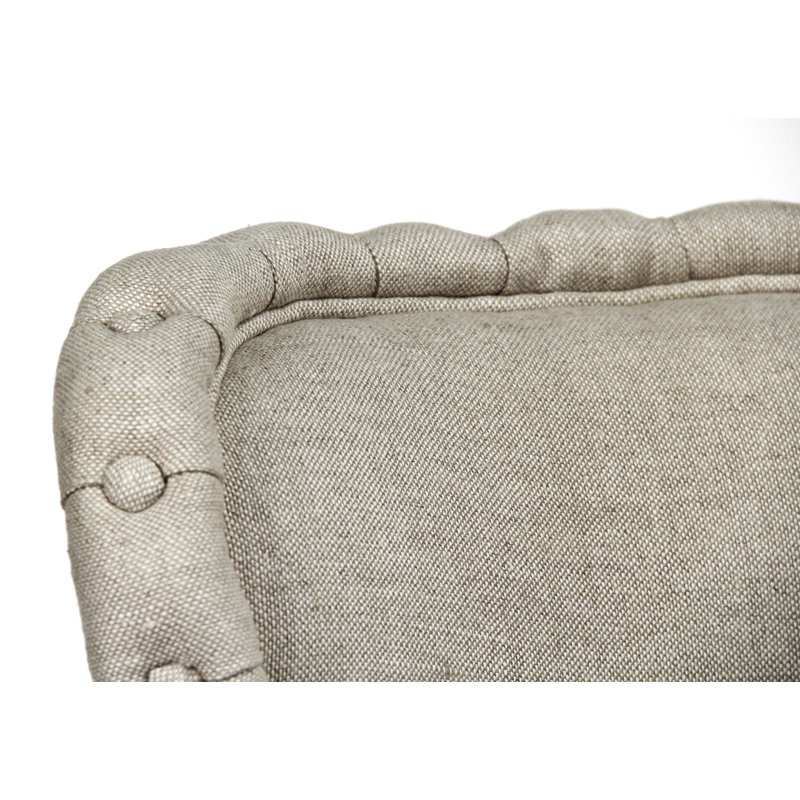 Sylvie Linen Tufted Slipper Chair