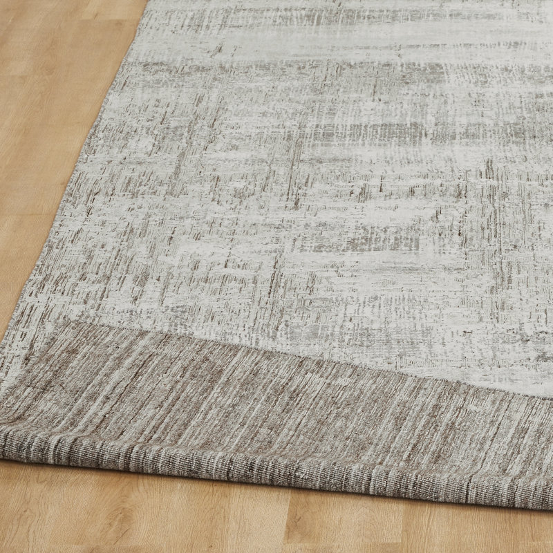 Elements Silver Mist Handmade Area Rug, Rectangle 8'6" x 11'6"