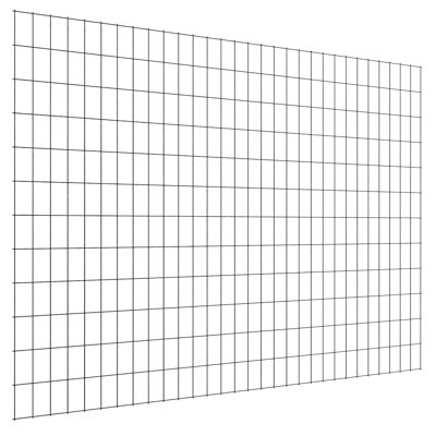 36in x 25ft Farm Fence 2in x 3in Mesh 16 Gauge Vinyl Coated Galvanized Steel Wire Mesh Roll 1 Piece Black