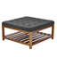 Grande table basse carrée avec repose-pieds 400 LBS