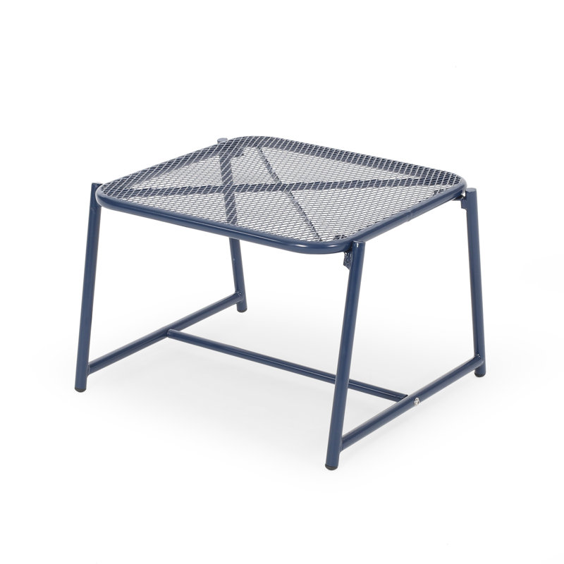 Table d'appoint d'extérieur pour patio, H 13,25 po x l 19,5 po x P 18 po, Marine
