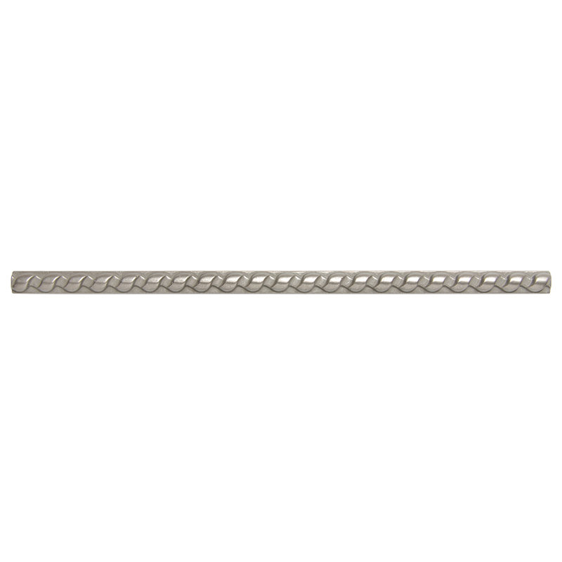 Rope Metal Antique Copper 1.3cm. x 30cm. Border Wall Accent Tile Trim ( PACK OF 5 PIECE ), Nickel