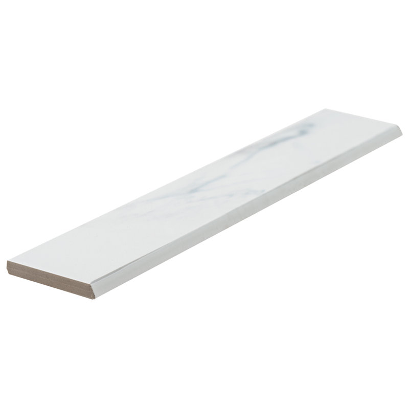 Minerva 2''x13'' Matte Ceramic Bullnose Trim Gray