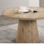 Table basse ronde de style contemporain avec base en piédestal en forme d'hévéa et structure en bois d'hévéa (seulement avec la table)-54750601