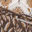 Woodstock White Tan Floral Fall Leaves Print Classic Reversible Cotton Quilt Set-1267054747