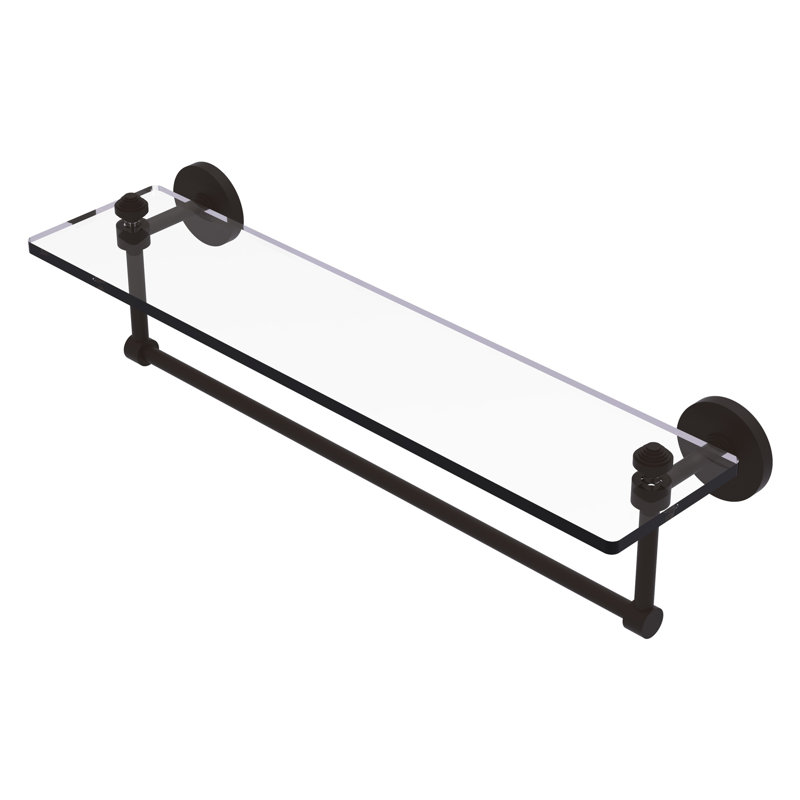 Tablette de support avec barre à serviettes Southbeach, Bronze huilé, H 5 po x l 22 po x P 5 po