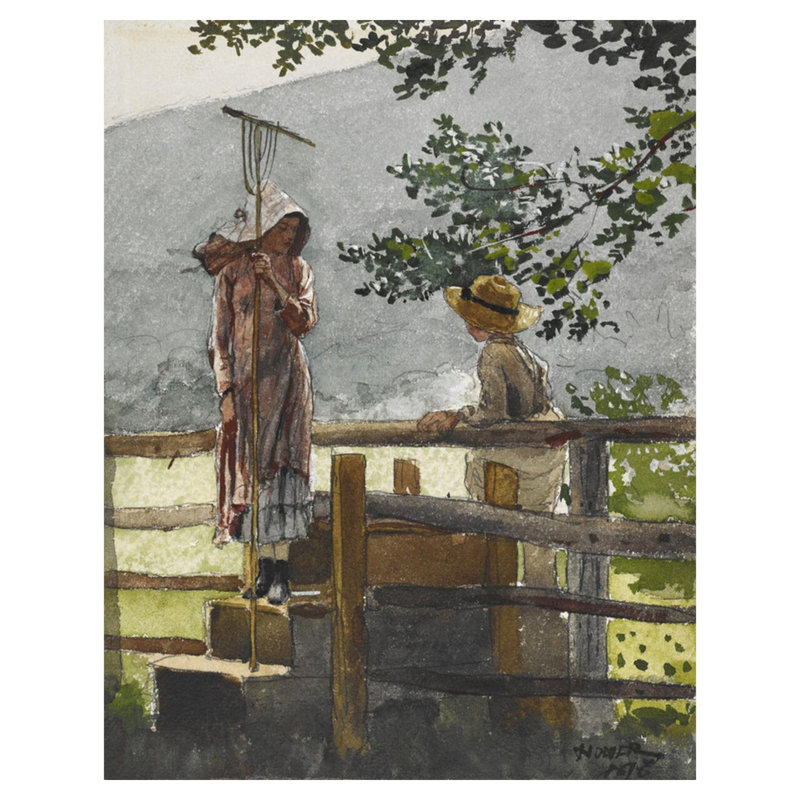 «Spring» par Winslow Homer - Estampe numérique, H 40 po x l 32 po