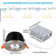 3 Inch LED Gimbal Recessed Light with J-Box, 5CCT 10-100% Dimmable, 35W Eqv.