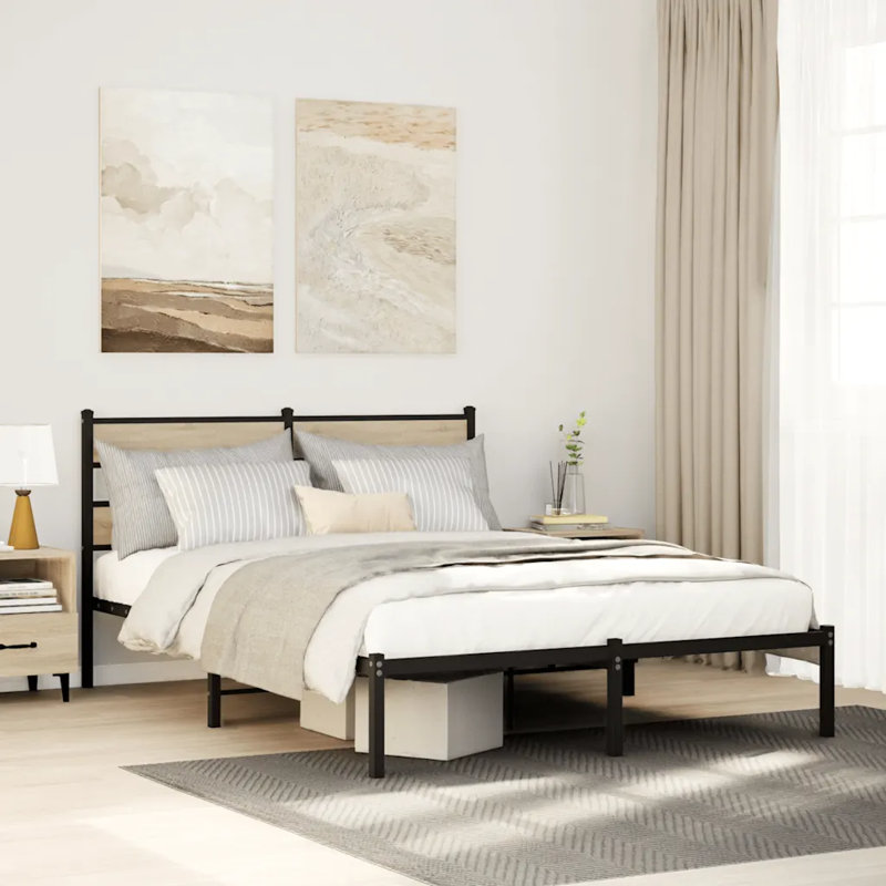 Alara Bed, 120 x 190 cm, Sonoma Oak