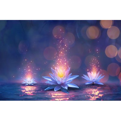 Magic Lotus by RomoloTavani - Wrapped Canvas Print