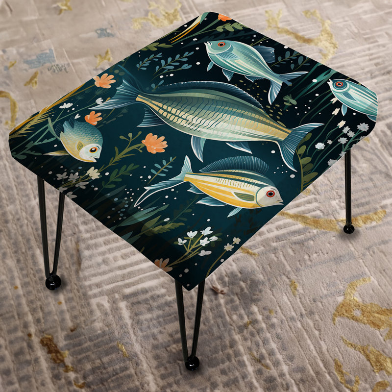 Coastal Zebra Fish Zenith Coastal Motif - Repose-pieds rectangulaire Coastal
