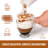 Zulay Kitchen Plastic Stencils for Latte Art (16 Pack) with Various Designs