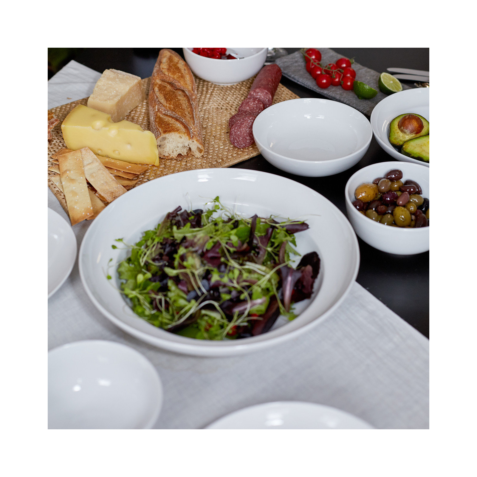  White Essential 13" Serving Bowl