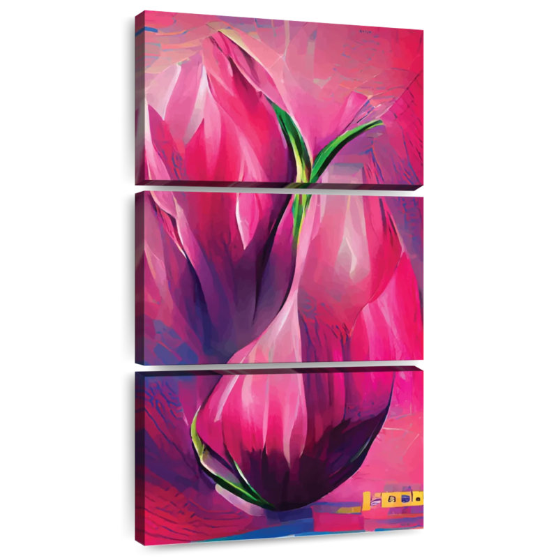 Tulipe abstraite, H 27 po x l 12 po