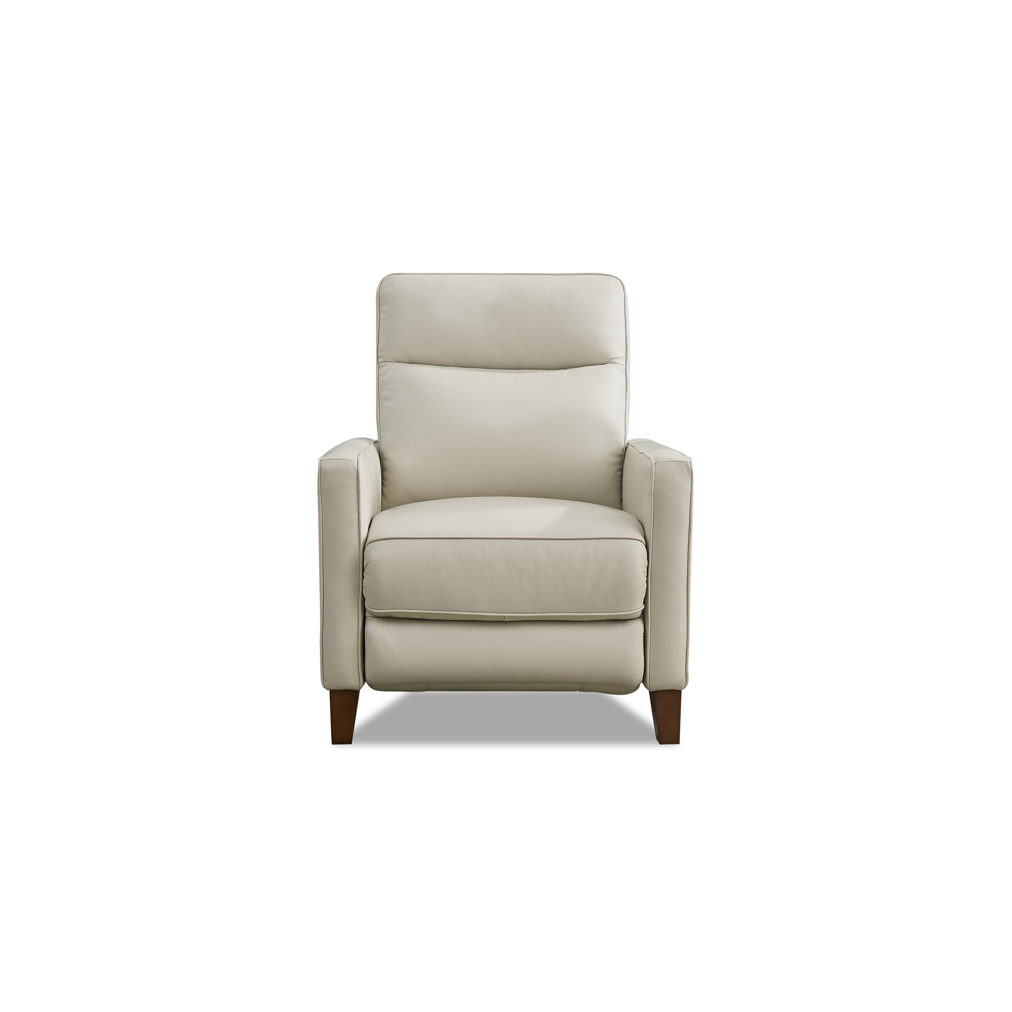 Ashby Recliner, Vanilla Genuine Leather