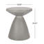 Table d'appoint d'extérieur en béton léger