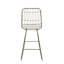 Paire de tabourets de comptoir Chic (2), tissu d'ameublement à l'eau, structure en fer, H 41,19 po, tabourets beige tendance, structure et - 2