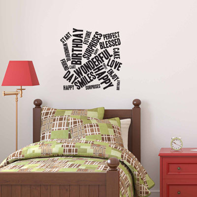 Text & Numbers Wall Decal