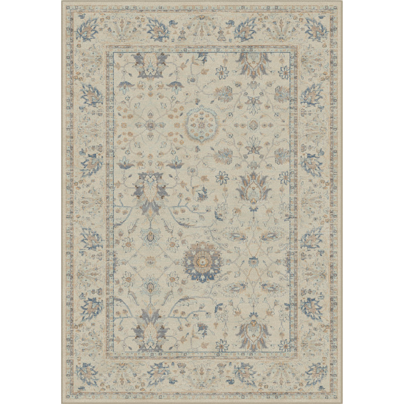 Shawnee Floral Viscose Area Rug, Rectangle 120 x 170cm