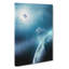 Astronaut By The Moon In Abstract - Wrapped Canvas Painting-55315392