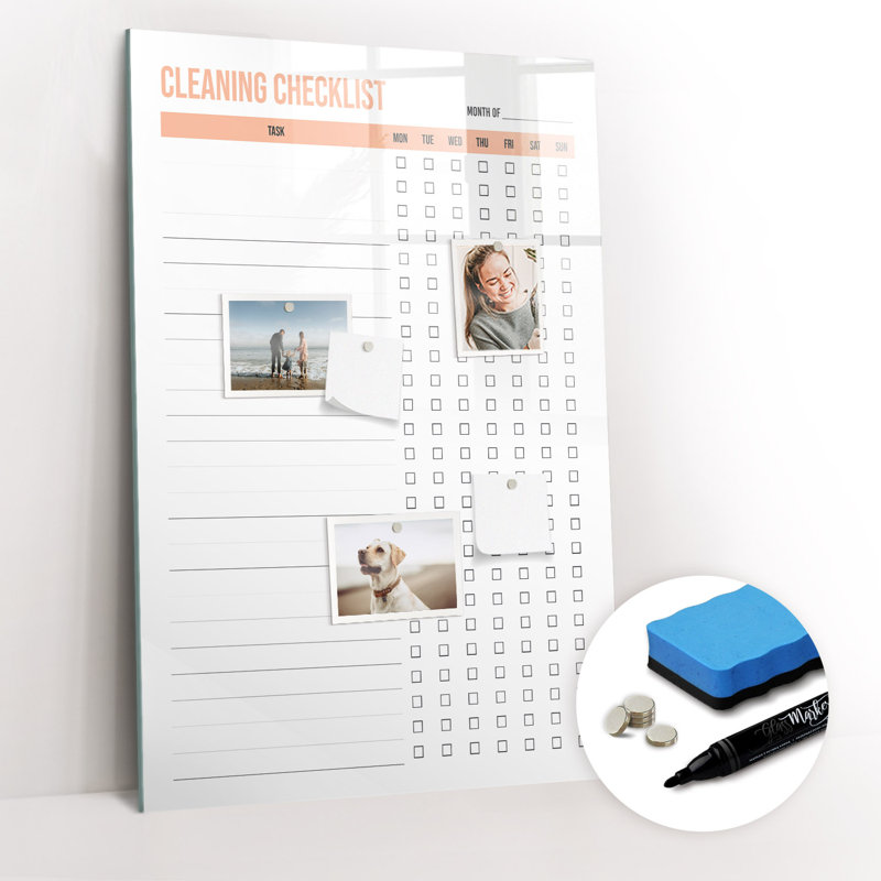Magnetic Glass Dry Erase Board