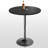 36" Round Bar Table, Height Adjustable Bistro Pub Table, Modern Cocktail Table with Pedestal Base-91375998-128839606