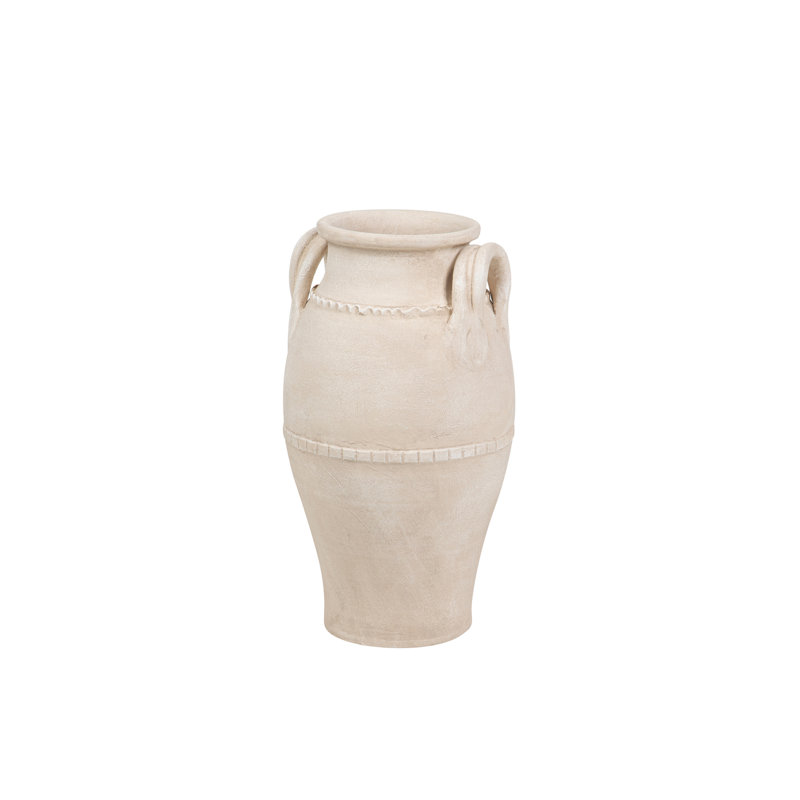 CERAMIC VASE, Beige, Overall Height- 60cm