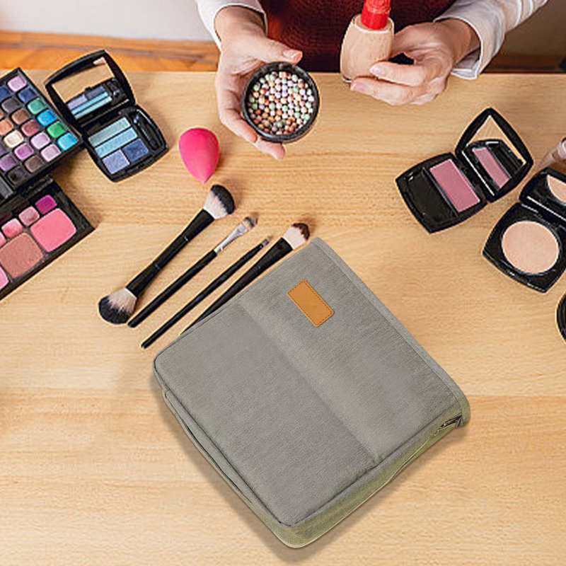 Sac à dos de maquillage portable, Gris